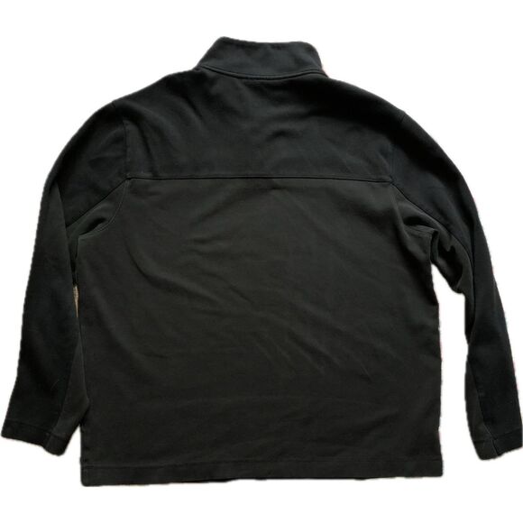 Perry Ellis XL Black Quarter Zip Pullover, Minimalist Preppy Knit size XL - Picture 5 of 6